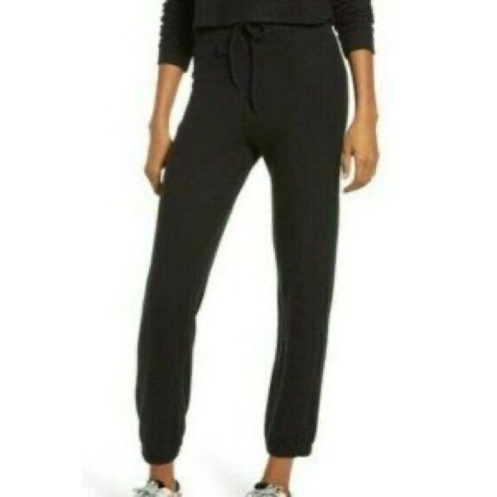 NWOT Reformation Monte Black Cozy Joggers in Size M